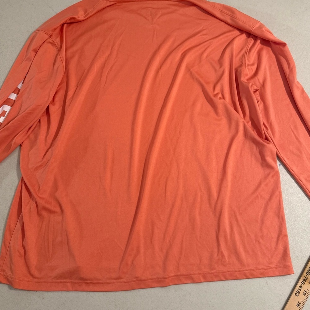 Men's Costa Technical Crew Long Sleeve T-Shirt in Salmon size Large - Picture 15 of 15